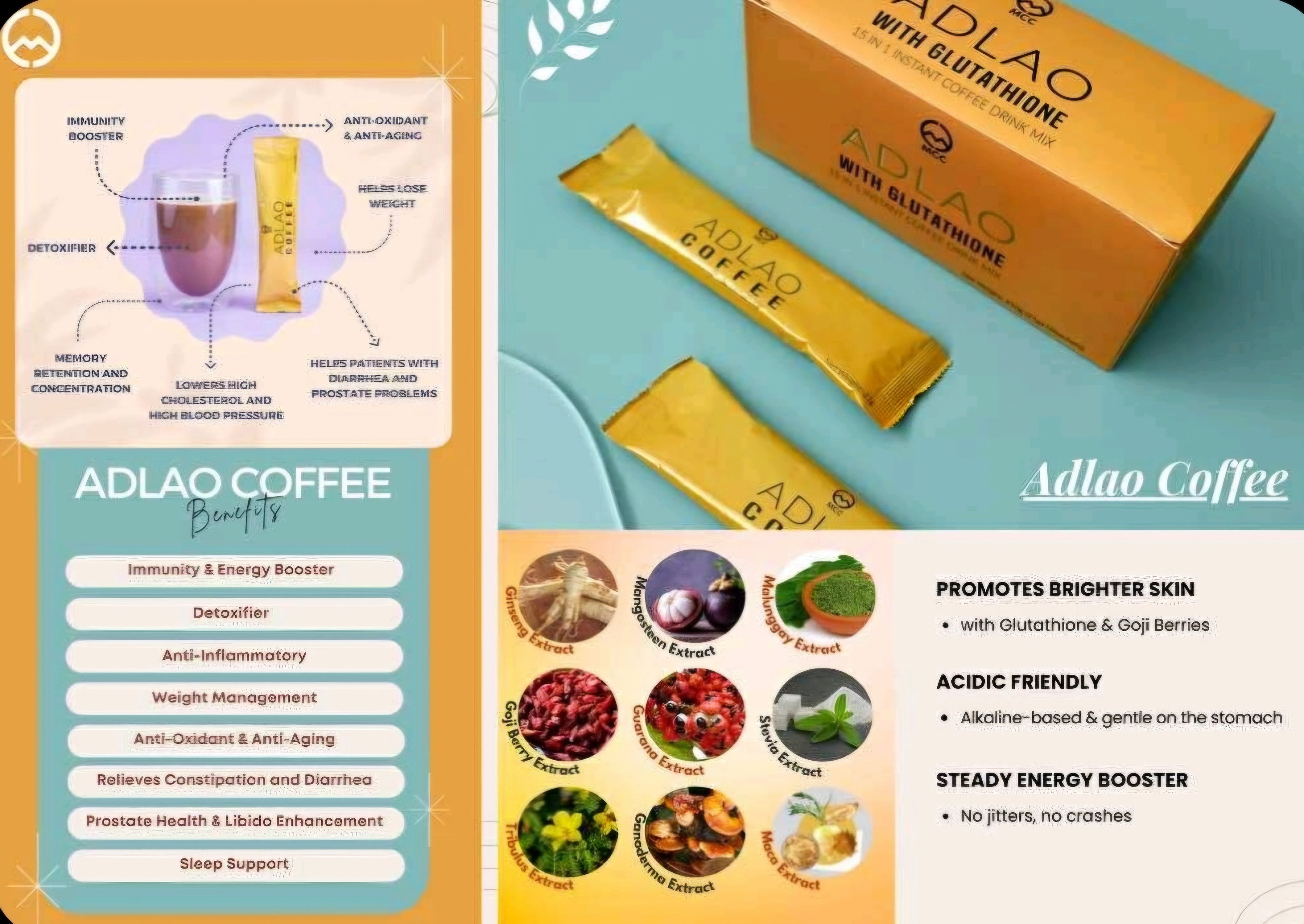 Best Seller! ADLAO COFFEE 10 SACHETS PER BOX